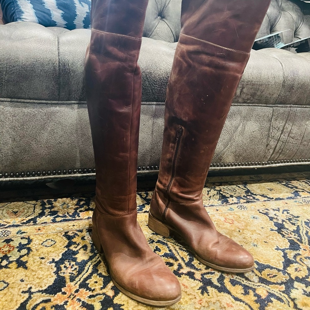 Brown Leather Charles David Boots